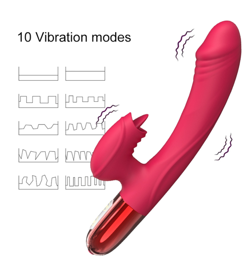 Silikonový vibrátor s funkcí ohřevu