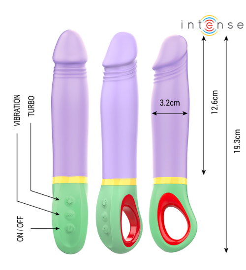 Barevný vibrátor Intense