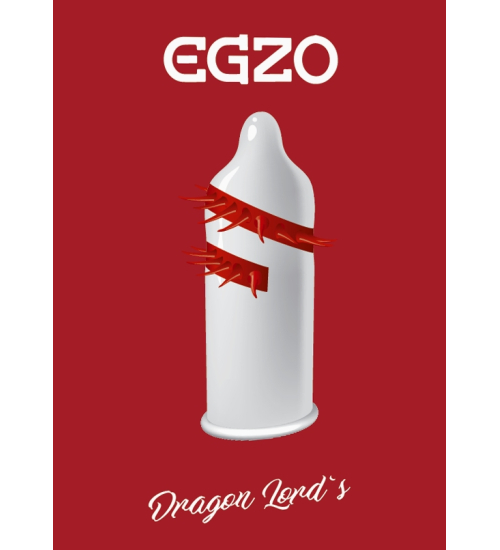 Návlek na penis s hroty Egzo Dragon Lords