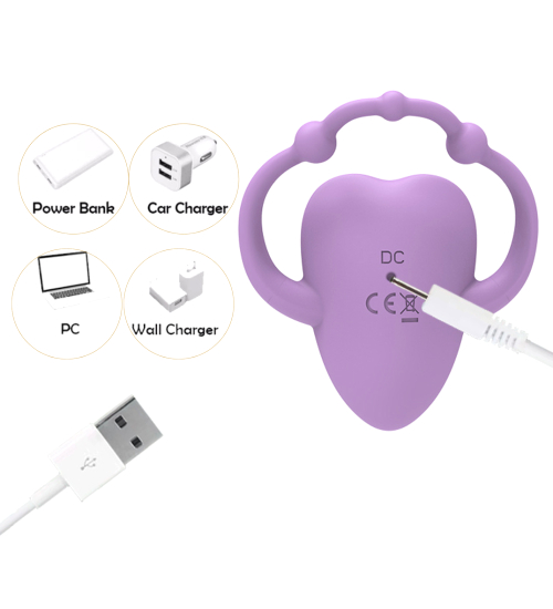 Fialový masážní přístroj Erospace ovládaný aplikací