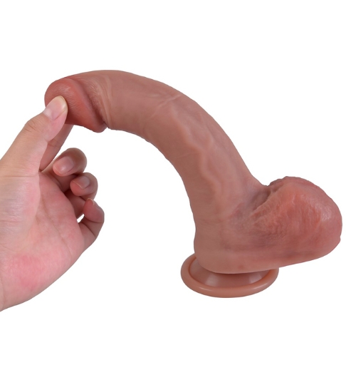 Realistické silikonové 20 cm dildo