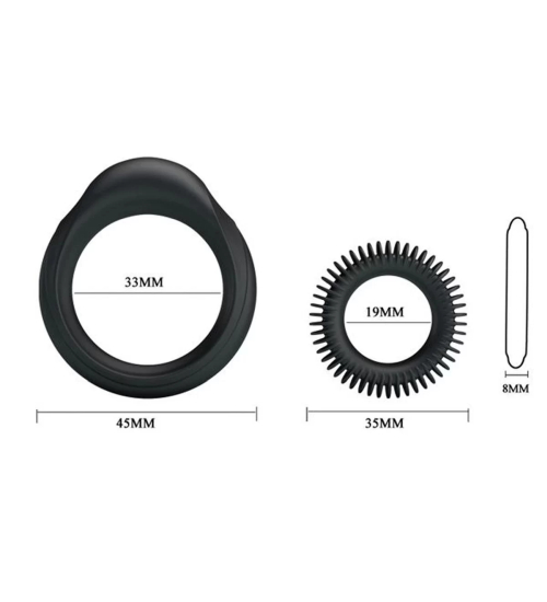 Dva silikonové kroužky