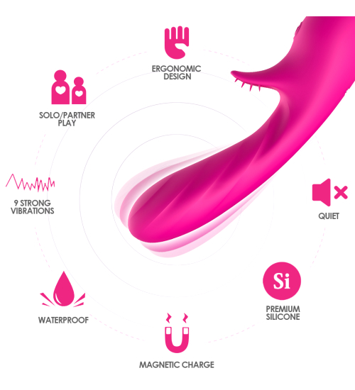 Masážní přístroj na klitoris - Romance pink