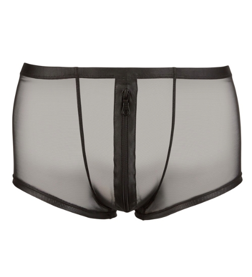 Černé boxerky se zipem