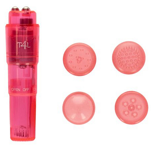 Růžový mini masážní přístroj