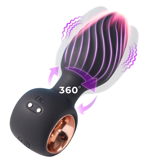 Rotační anální kolík s ovladačem
