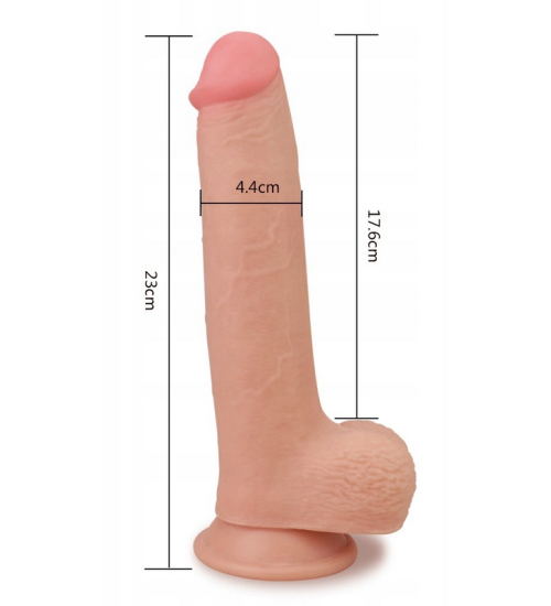 Pružné dildo s kůží