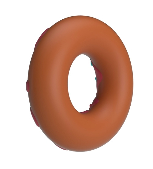Vtipný silikonový erekční kroužek ve tvaru donutu
