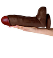 Obrovské hnědé dildo