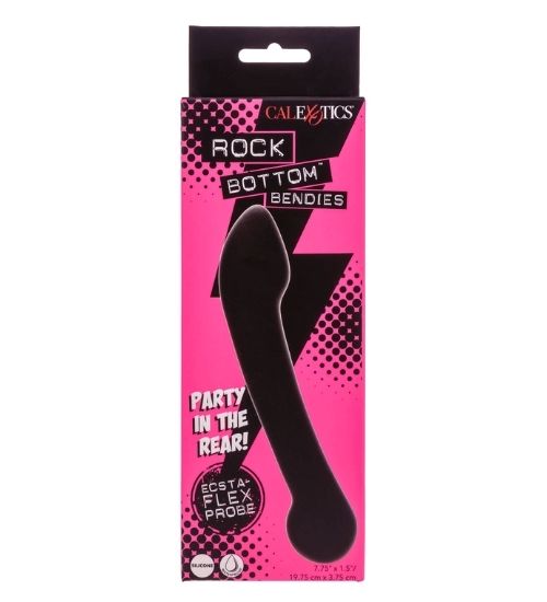 Černé oboustranné silikonové dildo
