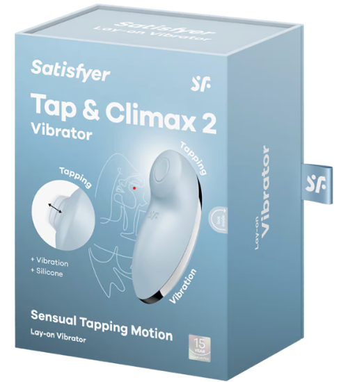 Modrý stimulátor klitorisu Blue Tap & Climax 2