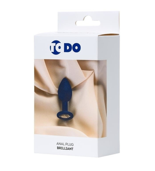 Modrá zástrčka s krystalem