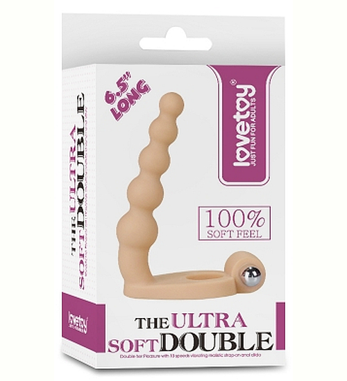 Návlek na penis s análním stimulátorem