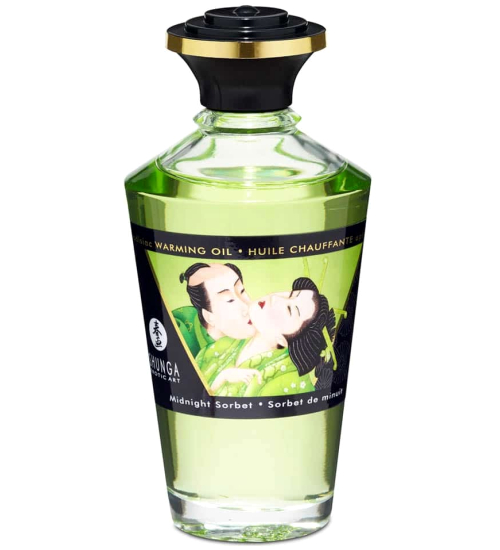 Zahřívací, jedlý olej - Půlnoční sorbet