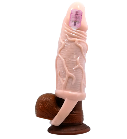 Vibrační návlek na penis – prodloužení o 4 cm