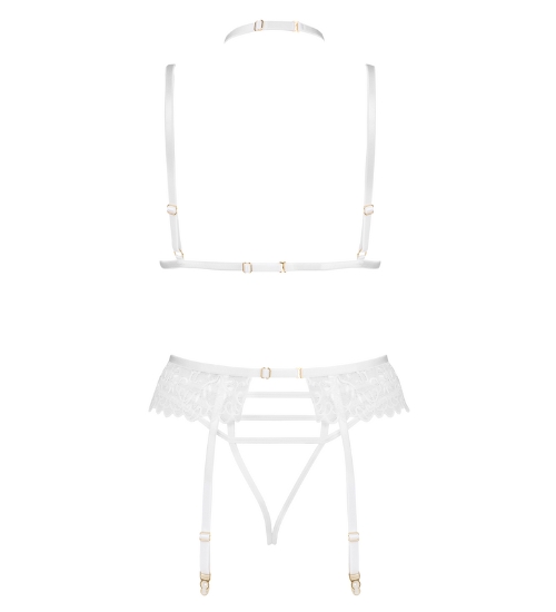 Bílá souprava s dekorativním hokerem