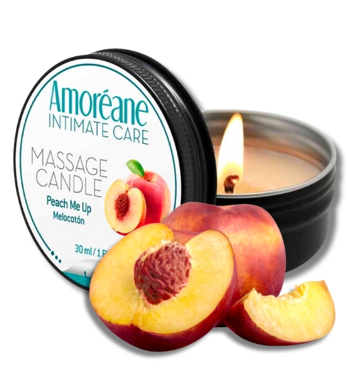 Broskvová masážní svíčka 30 ml