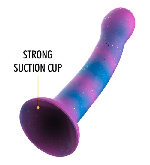 Galaktické silikonové dildo Mythology se třpytkami