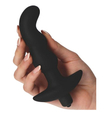 Černý silikonový anální vibrátor
