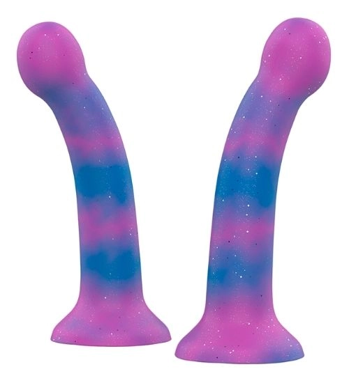 Galaktické silikonové dildo Mythology se třpytkami