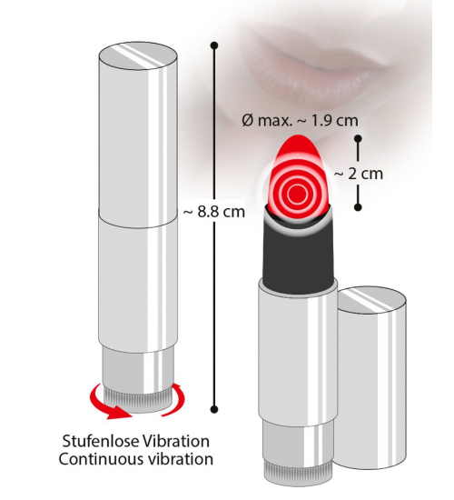 Diskrétní vibrátor Rtěnka