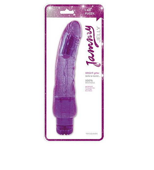 Lesklý tlustý želé vibrátor