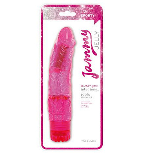 Realistický třpytivý vibrátor