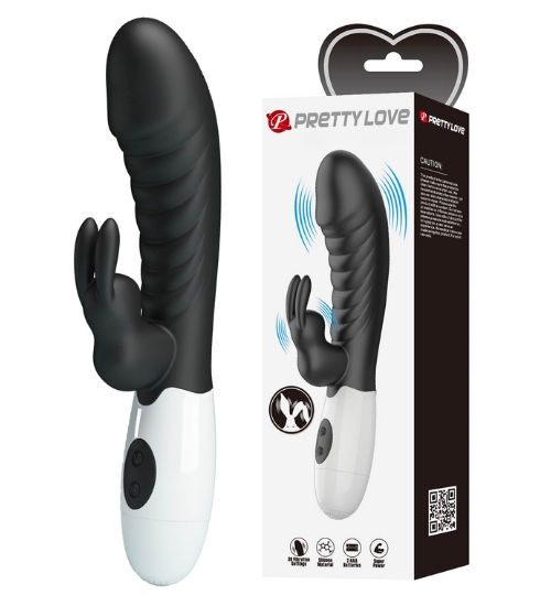 Černý králíčkový vibrátor