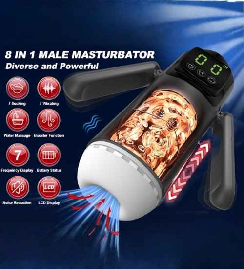 Vibrační a sací masturbátor inspirovaný kultovním robotem