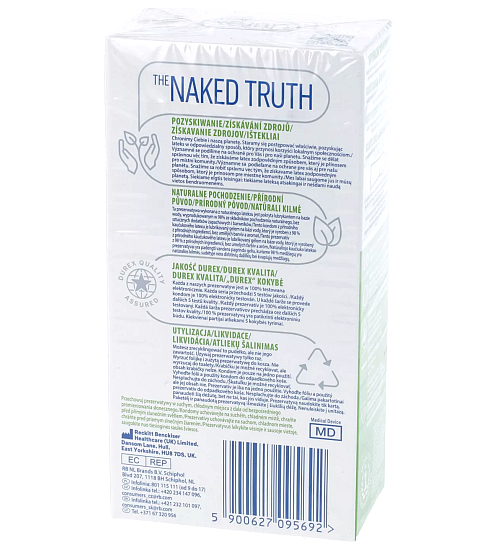 Kondomy Durex Naturals s lubrikantem na vodní bázi