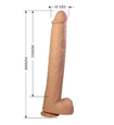 Impozantní realistické dildo 35 cm