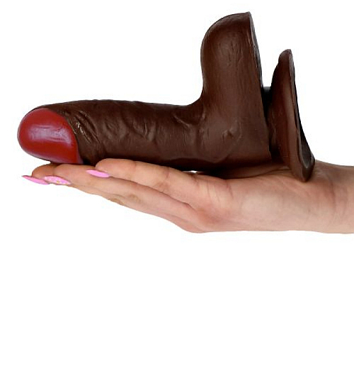 Vibrátor s přísavkou hnědý