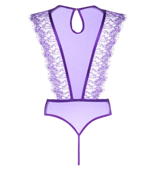 Fialové krajkové body Emiliana