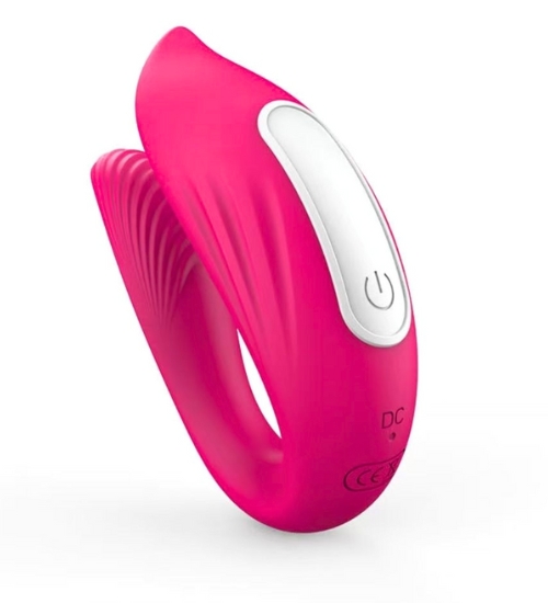 Přenosný růžový vibrátor ovládaný aplikací