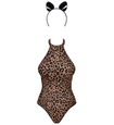 Leopardí body Obsessive s kočičími oušky