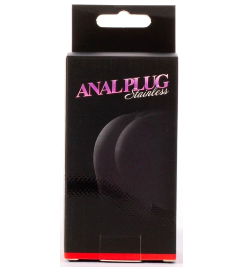 Kovový anální kolík s žebrováním