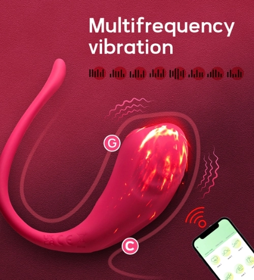 Růžové vibrační vajíčko 9 režimů