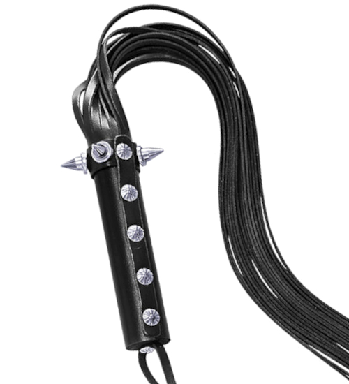 Kožený bič s cvočky