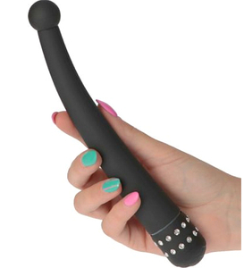 Elegantní černý vibrátor bodu G
