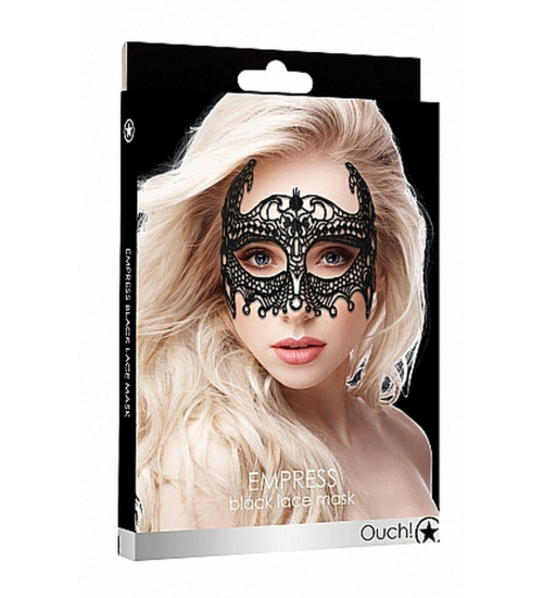 Černá krajková maska na oči