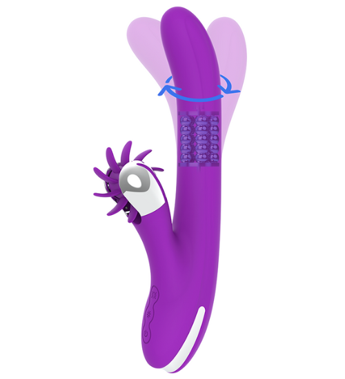 Vibrační zajíček s rotačními pohyby