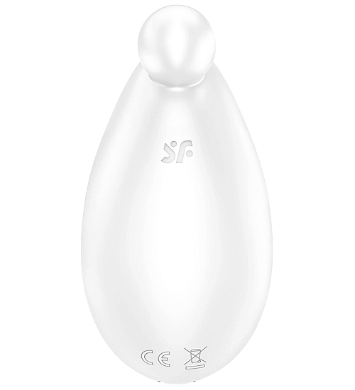 Bílý masážní přístroj na klitoris