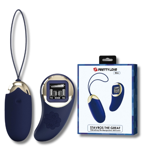 Vibrační fialové vajíčko s dálkovým ovládáním LCD