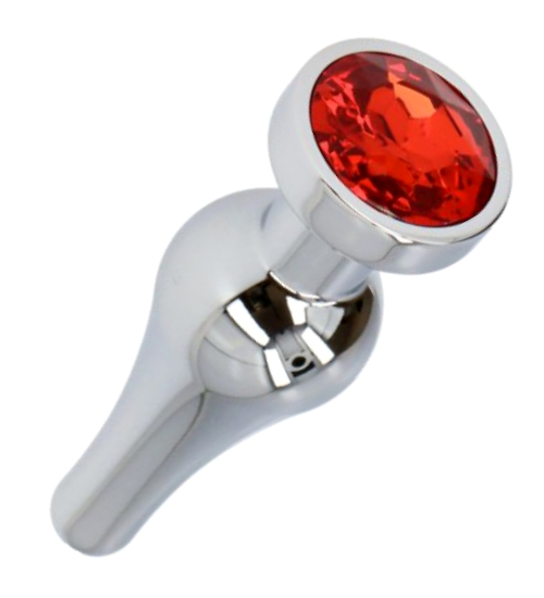 Stříbrný kuželový anální kolík 