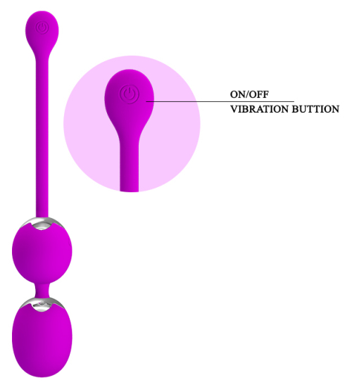 Silně vibrující USB vaginální kuličky