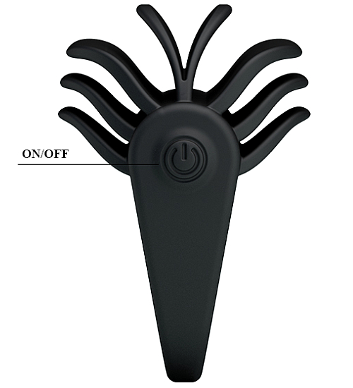 Černý uzávěr s vibracemi