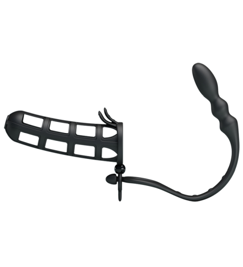 Klec na penis s análním kolíkem