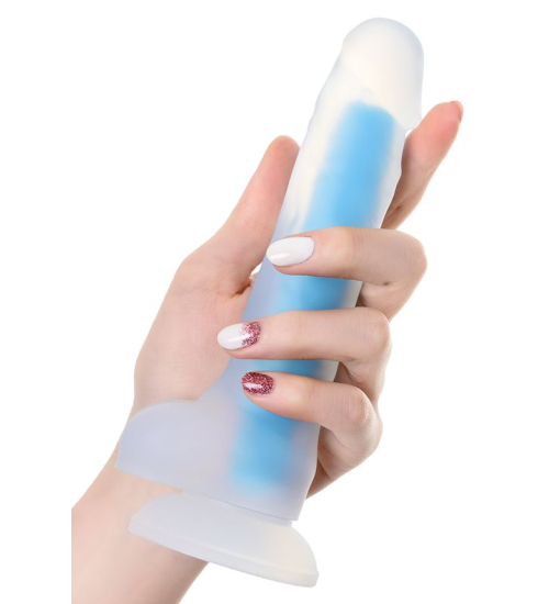 Penis svítí modře