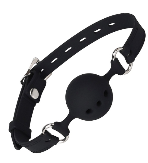 Bondážní roubík se silikonovou kuličkou