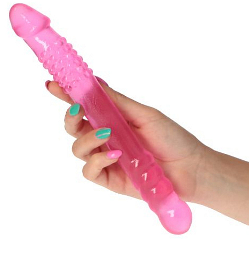 Oboustranné gelové dildo